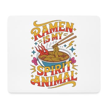 Ramen Is My Spirit Animal Noodle Bowl Food Lover - Mousepad (Querformat) - Weiß - Vorne