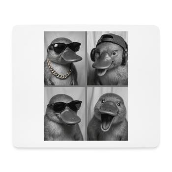 Ornithorynque - Tapis de souris (format paysage) - blanc - Devant