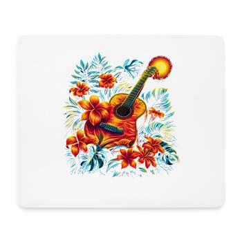 Guitar Vintage Look - Mouse Pad (horizontal) - white - Front