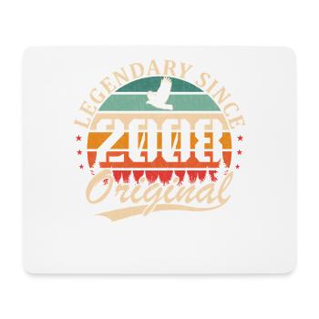 2008 Vintage Retro Geburtstagsgeschenk - Mousepad (Querformat) - Weiß - Vorne