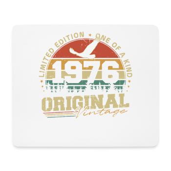 Original 1976 Vintage Born Retro Birthday - Mouse Pad (horizontal) - white - Front