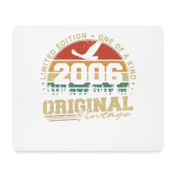 Original 2006 Vintage Born Retro Birthday - Mouse Pad (horizontal) - white - Front