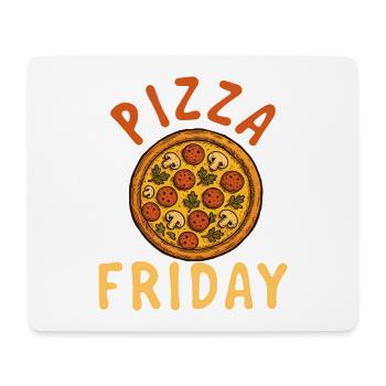 Pizza Friday Citation Drôle de Nourriture Pizza Life - Tapis de souris (format paysage) - blanc - Devant