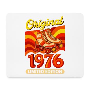 Original 1976 Limited Edition Retro Rollschuh - Mousepad (Querformat) - Weiß - Vorne