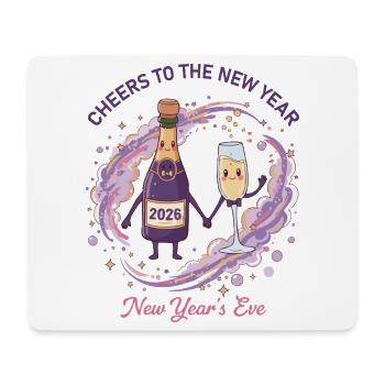 Cheers To The New Year 2026 New Year's Eve - Mouse Pad (horizontal) - white - Front