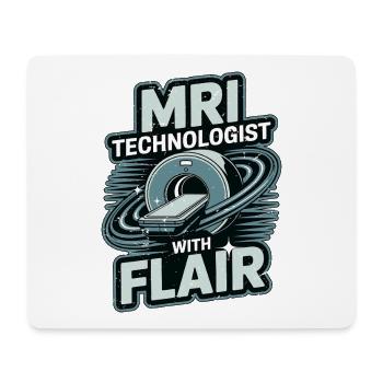 MRI Technologist With Flair MRI Imaging Rad Tech - Mouse Pad (horizontal) - white - Front