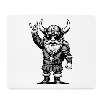 Rock Musik, Rock, Wikinger, Heavy Metal, Rock Hand - Mousepad (Querformat) - Weiß - Vorne