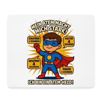 Children’s Breath Hero, exercice de pleine conscience Relaxation - Tapis de souris (format paysage) - blanc - Devant