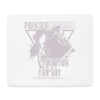 Parkour Find Your Own Way - Mouse Pad (horizontal) - white - Front