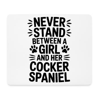 Cocker Spaniel Spruch Witz Cocker Spaniel Geschenk - Mousepad (Querformat) - Weiß - Vorne