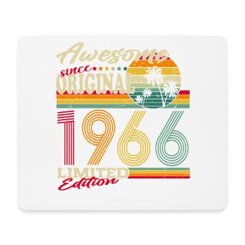 Original-1966-Jahrgang-Retro-Geburtstag-Geschen - Mousepad (Querformat) - Weiß - Vorne