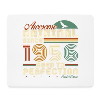 1956 Vintage Rétro Cadeau D'anniversaire - Tapis de souris (format paysage) - blanc - Devant