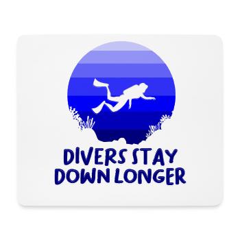 Diving Diver Snorkeling Recreational Diver - Mouse Pad (horizontal) - white - Front