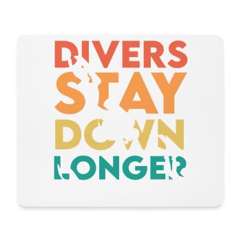 Diving Diver Snorkeling Recreational Diver - Mouse Pad (horizontal) - white - Front