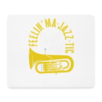 Vintage Euphonium Player - Mouse Pad (horizontal) - white - Front