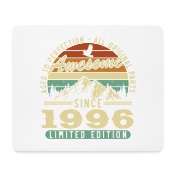 1996 Vintage Retro Birthday Gift - Mouse Pad (horizontal) - white - Front