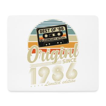 Original 1986 Vintage Vintage Anniversaire Rétro - Tapis de souris (format paysage) - blanc - Devant