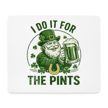 Leprechaun Pints Feier - Mousepad (Querformat) - Weiß - Vorne