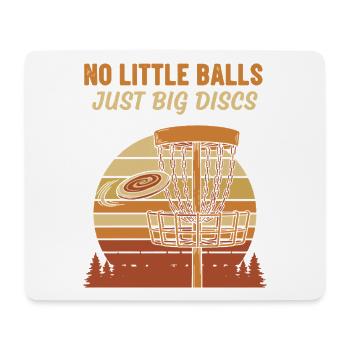 Pas de petites balles, juste de gros disques amusants au disc golf - Tapis de souris (format paysage) - blanc - Devant