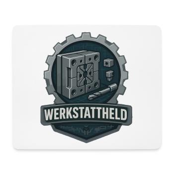 Werkstattheld, Werkzeugbau Profi - Mouse Pad (horizontal) - white - Front