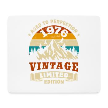 Édition limitée cadeau d’anniversaire 1976 - Tapis de souris (format paysage) - blanc - Devant