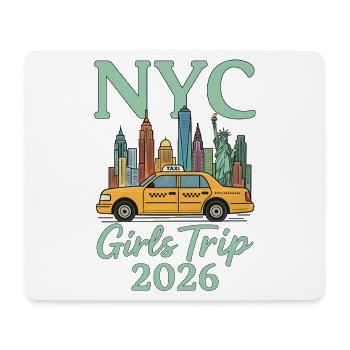NYC Girls Trip 2026 - Tapis de souris (format paysage) - blanc - Devant