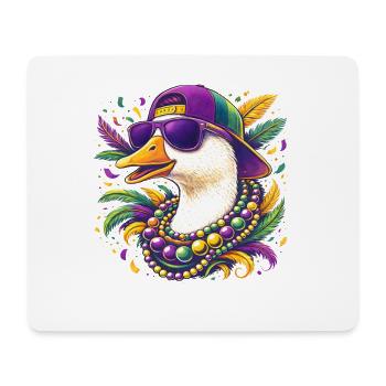 Mardi Gras Goose - Tapis de souris (format paysage) - blanc - Devant