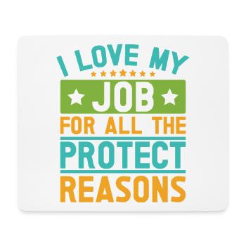 Insurance Agent Love My Job Funny Insurance Broker - Mouse Pad (horizontal) - white - Front