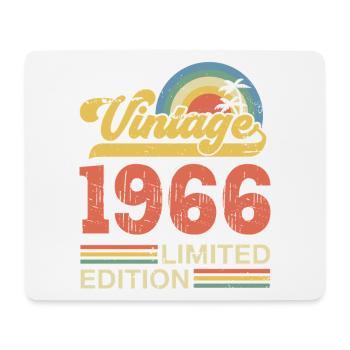 Vintage-Geburtstagsgeschenk zum Jubiläum von 1966 - Mousepad (Querformat) - Weiß - Vorne
