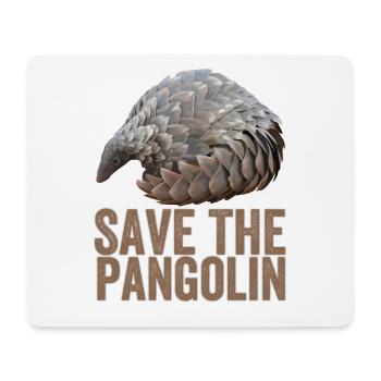 Rettet das Pangolin - Mousepad (Querformat) - Weiß - Vorne