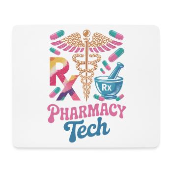 Rx Tech Pharmacy Art - Mouse Pad (horizontal) - white - Front