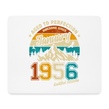 Limited Edition January 1956 Geburtstag Geschenk - Mousepad (Querformat) - Weiß - Vorne