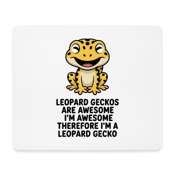 Leopard Gecko Cartoon - Mouse Pad (horizontal) - white - Front