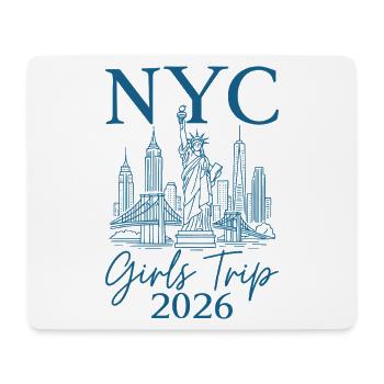 NYC Girls Trip 2026 - Tapis de souris (format paysage) - blanc - Devant
