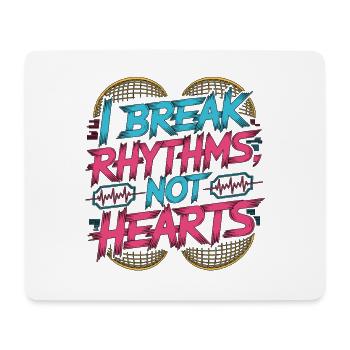 Cardiac Tech I Break Rhythms Pacemaker Technician - Mousepad (Querformat) - Weiß - Vorne