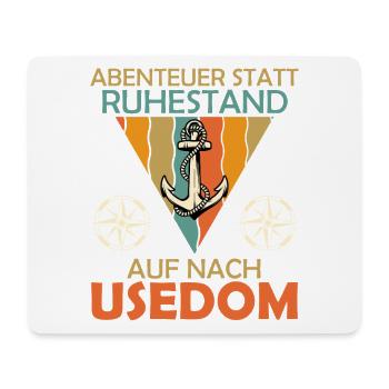 Pensioners ADVENTURE INSTEAD OF RETIREMENT - Mouse Pad (horizontal) - white - Front