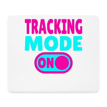 Tracking Mode ON – Abenteuer auf Spurensuche - Mousepad (Querformat) - Weiß - Vorne