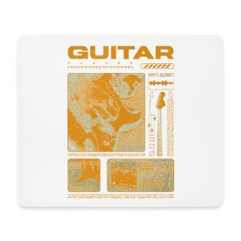 Guitariste Guitariste Rock Musicien streetwear - Tapis de souris (format paysage) - blanc - Devant