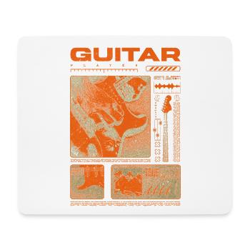 Guitariste Guitariste Rock Musicien streetwear - Tapis de souris (format paysage) - blanc - Devant