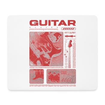 Guitariste Guitariste Rock Musicien streetwear - Tapis de souris (format paysage) - blanc - Devant