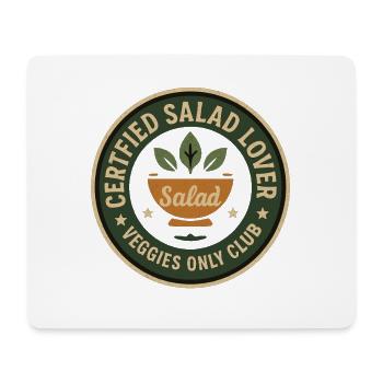 Amateur de salade - Tapis de souris (format paysage) - blanc - Devant