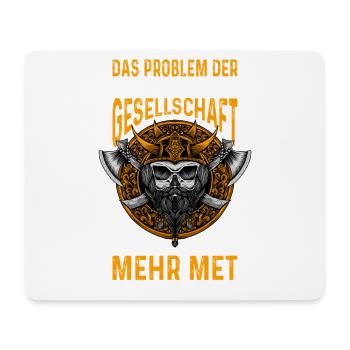 Tenue viking Valhalla Mythologie nordique - Tapis de souris (format paysage) - blanc - Devant