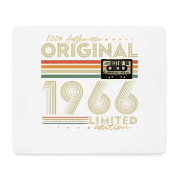 Anniversaire original vintage rétro vintage de 1966 - Tapis de souris (format paysage) - blanc - Devant
