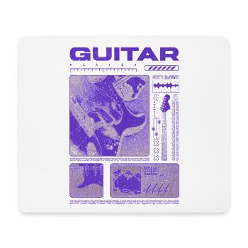 Guitariste Guitariste Rock Musicien streetwear - Tapis de souris (format paysage) - blanc - Devant