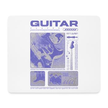 Guitariste Guitariste Rock Musicien streetwear - Tapis de souris (format paysage) - blanc - Devant