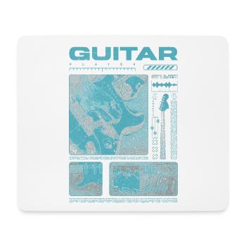 Guitariste Guitariste Rock Musicien streetwear - Tapis de souris (format paysage) - blanc - Devant