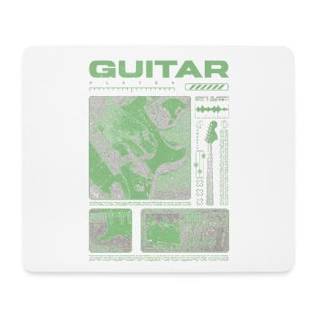 Guitariste Guitariste Rock Musicien streetwear - Tapis de souris (format paysage) - blanc - Devant