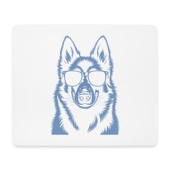 Berger Belge - Tapis de souris (format paysage) - blanc - Devant