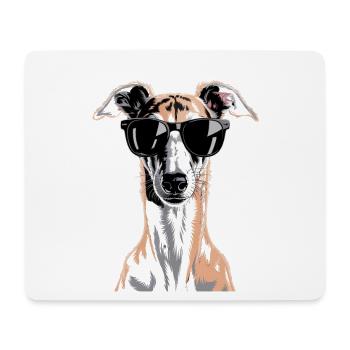 Greyhound Windhund - Mousepad (Querformat) - Weiß - Vorne