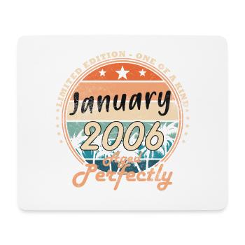 20e anniversaire Original janvier Volume 2006 - Tapis de souris (format paysage) - blanc - Devant